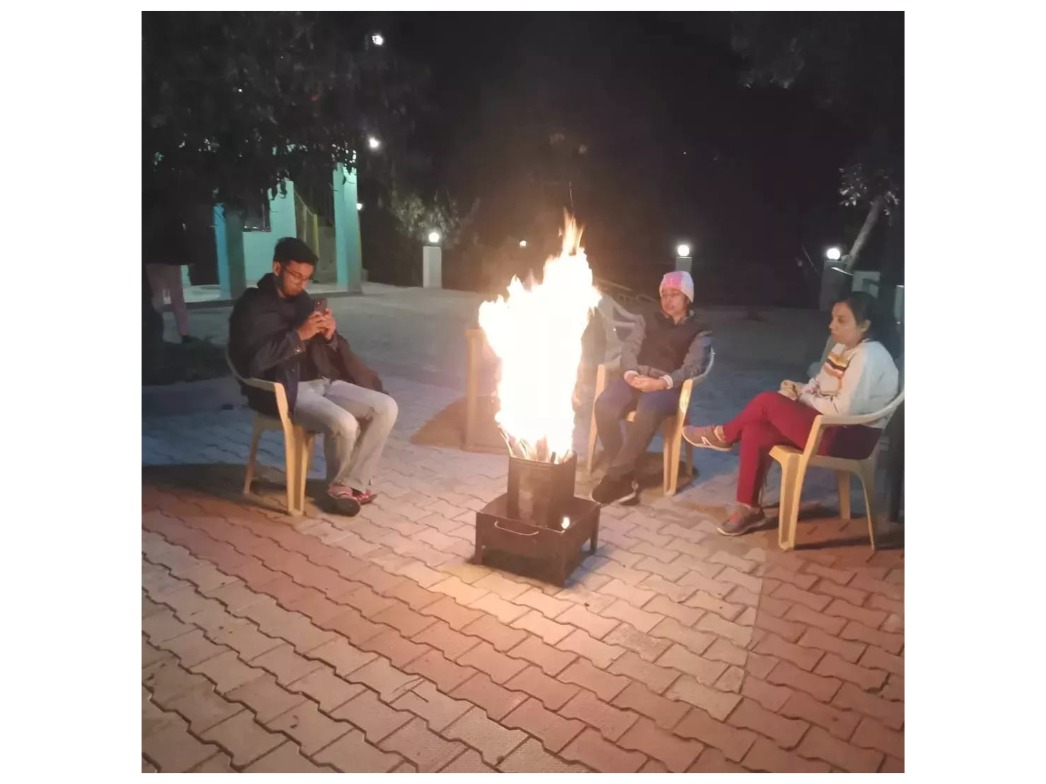 Bonfire in Homestay